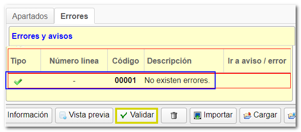 No existen errores