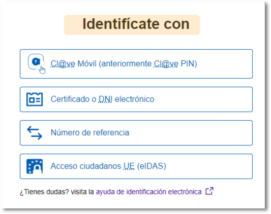 Escull tipus d'accés